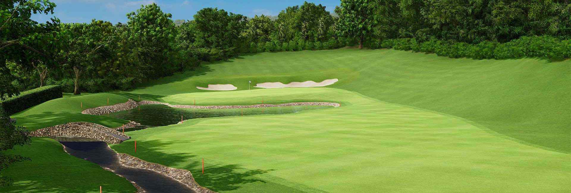 lush green golf course